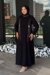 Pervin Tesettür Abiye Siyah