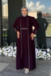 Menekşe Tesettür Abiye Mor