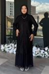 Ülkü Tesettür abiye Siyah