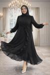 Beliz Tesettür Abiye Siyah