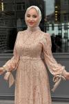 Asena Tesettür Abiye Gold