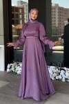 Gelincik Tesettür Abiye Lila