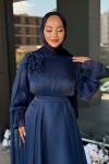 Gelincik Tesettür Abiye Lacivert