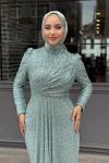 Reyhan Tesettür Abiye Su Yeşili