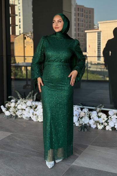 Müge tesettür abiye Zümrüt