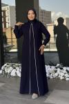 Sıla Tesettür Abiye Lacivert