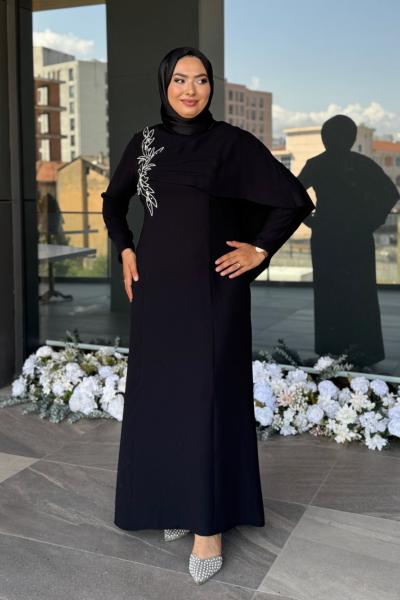Gülçin Tesettür Abiye Siyah
