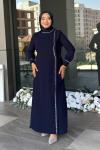 Fikriye Tesettür Abiye Lacivert