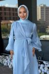 Sibel Tesettür Abiye Bebe Mavisi