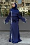 Yurdagül Tesettür Abiye Lacivert