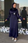 Nursel Tesettür Abiye Lacivert