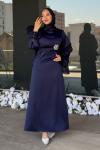 Nursel Tesettür Abiye Lacivert