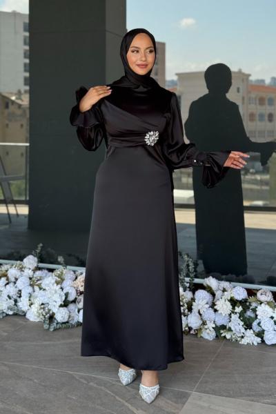 Nursel Tesettür Abiye Siyah