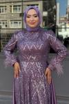 Şeyma Tesettür Abiye Lila