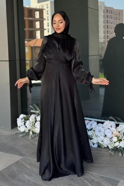 Sevinç Tesettür Abiye Siyah