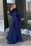 Sevinç Tesettür Abiye Lacivert