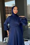 Sevinç Tesettür Abiye Lacivert
