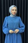 SERPİL ELBİSE Mavi