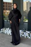 Almina Tesettür Abiye Siyah