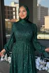 Asena Tesettür Abiye Zümrüt