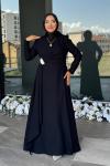 Selcan Tesettür Abiye Siyah