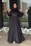 Eda Tesettür Abiye Siyah