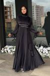 Eda Tesettür Abiye Siyah