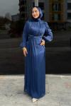 Şahsenem Tesettür Abiye Lacivert