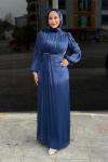 Şahsenem Tesettür Abiye Lacivert