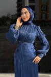 Şahsenem Tesettür Abiye Lacivert