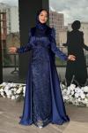 Dilşah Tesettür Abiye Lacivert