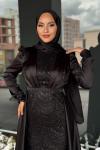 Dilşah Tesettür Abiye Siyah