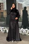Dilşah Tesettür Abiye Siyah