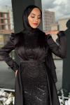 Dilşah Tesettür Abiye Siyah