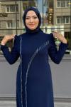 Lavin Tesettür Abiye Lacivert