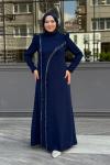 Lavin Tesettür Abiye Lacivert