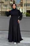 Neslişah Tesettür Abiye Siyah