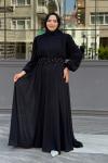 Neslişah Tesettür Abiye Siyah