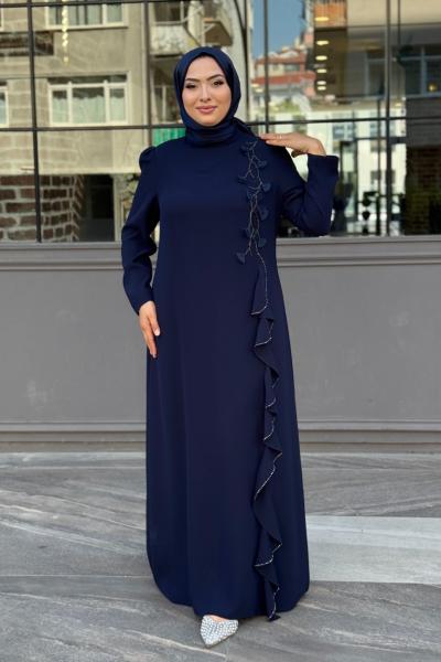 Aysun Testtür Abiye Lacivert