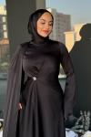 Beyza Tesettür Abiye Siyah