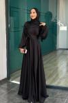 Demet Tesettür Abiye Siyah