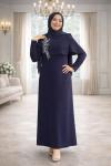 Gülçin Tesettür Abiye Lacivert