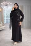 Sonay Tesettür Abiye Siyah