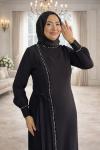 Fikriye Tesettür Abiye Siyah