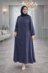 Fatoş Tesettür Abiye Lacivert