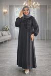 Fatoş Tesettür Abiye Füme