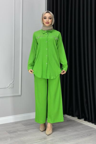 FEYZA PANTOLONLU TAKIM Yeşil