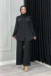 FEYZA PANTOLONLU TAKIM Siyah