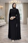Burcu Tesettür Abiye Siyah
