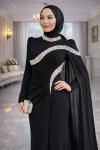 Gönül Tesettür Abiye Siyah